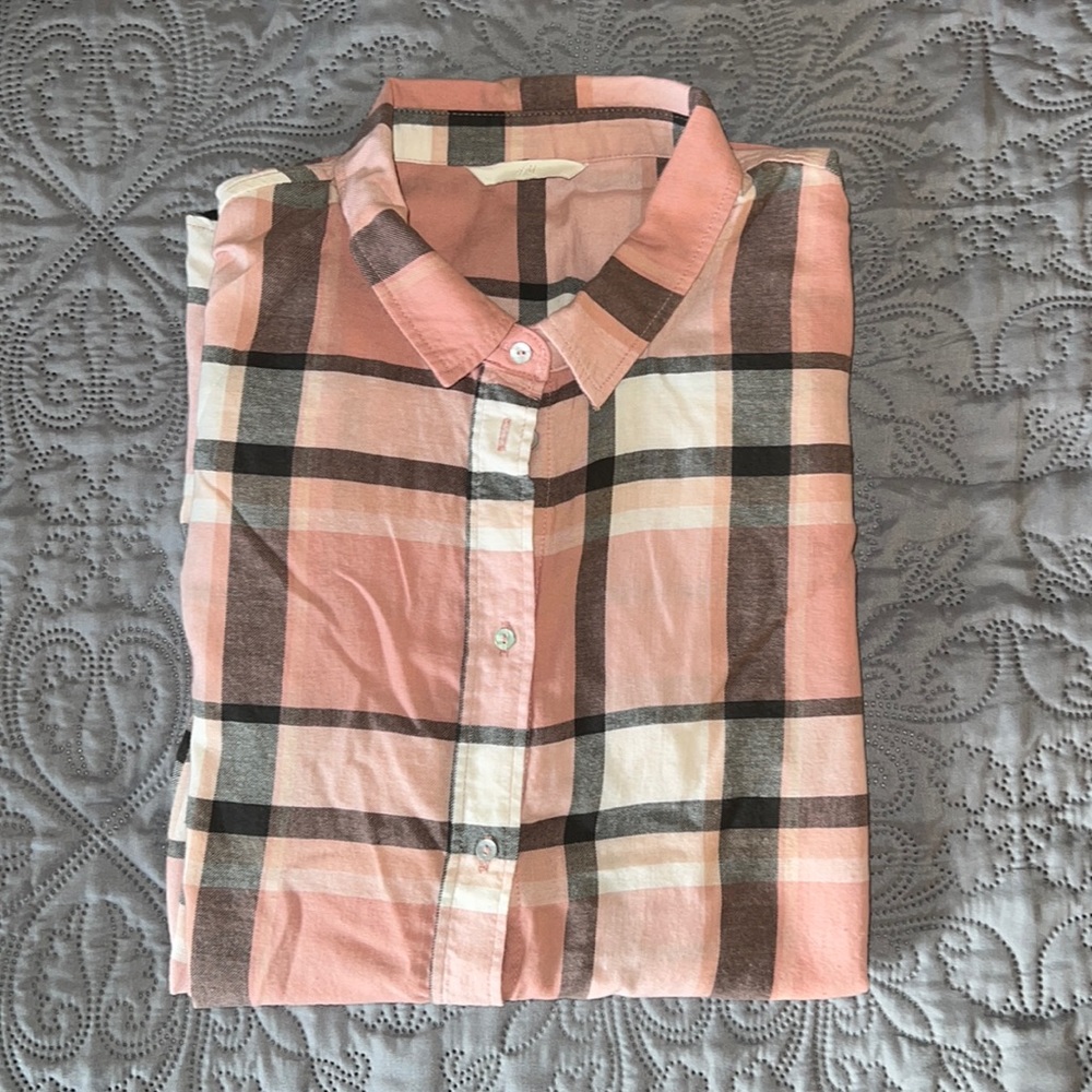 H&M XL cotton flannel long sleeve for women